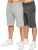 Kruze | Herren-Fleececshorts 2er-Pack