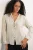 Gestreepte Linnenmix Shirt met Strikdetail