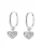 Hey Happiness Oorbellen ‘Heart Whisper’  zilver