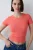 OverSized Geribbelde Crop T-Shirt