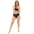 Be You Bikinibroekje met textuur en hoge taille voor dames/dames (Zwart)