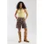 HARPER & YVE denim regular waist short met dierenprint bruin