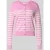 Christian Berg Woman Vest van viscosemix met strepenpatroon