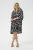 Jurk A-shape black white