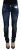 Acht Blauwe Katoenen Lage Taille Slim Fit Dames Casual Denim Damesjeans