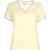 Red Button Jerry v-neck striped rib