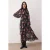 Zwarte maxi-jurk voor dames, geschikt voor avond- of dagelijks gebruik.
