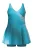 Ulla Popken Badpak  marine / turquoise / wit
