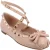 Valentino Rockstud Nappa Ballerina’s Roze