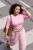 Trendyol Curve Dames Roze Effen Lang Regular fit Grote maten Blouses