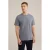 WE Fashion T-shirt met ingebreid patroon grijsblauw