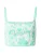 Vintage Supply Gebreide top  lichtgroen / wit