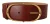 Dolce & Gabbana Dames Bordeauxleren Gouden Metalen Ovalen Gesp Riem