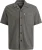 Cast Iron Korte Mouw Overhemd Jersey Structure Taupe
