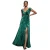 Bardot V-hals Lange Jurk Dames Goddiva