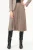 Geplooide rok en contrasterende elastische taille