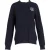 Moschino Logo Patchesweater in Navyblauwe Wol