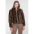 Geisha imitatiebont faux fur jas – bruin