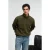 Relaxte sweater met halve rits