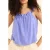 ICode Blue Strap Top With Tie On Back Lavender