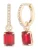 Lauren Ralph Lauren Oorbellen  goud / rood