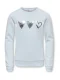 ONLY GIRLS Sweatshirt ‘KOGMARY’  lichtblauw / zilver / wit