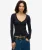 Essential top met Knopen en Lange Mouwen Blauw