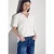 Street One Dames Blouse in effen kleur in Wit