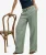 Superdry & Co Linnen Lage Taille Broek Green
