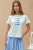 Geprinte Regular Fit Crew Neck T-shirt van 100% Katoen