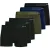 Jack & Jones Heren boxershorts trunks effen jacbasic bamboe 6-pack groen/blauw/zwart