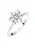 ELLI Ring ‘Kristall’  zilver / transparant