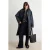 TRENDYOLMİLLA Dames Donkerblauw Effen Oversized Trenchcoat- Jassen