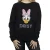 Disney Dames/Dames Daisy Eend Gezicht Katoenen Vriend T-shirt (Zwart)