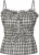 Neo Noir Top Seylor Check Zwart dames