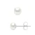 Oorbellen – Zilver 925 en Echte Gecultiveerde Zoetwaterparels Knop 5-6 mm