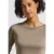 Street One Dames Basic shirt met lange mouwen in Bruin