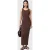 AllSaints Lucy Dress Bitter Brown
