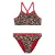 WE Fashion cropbikini met panterprint – beige/bruin/rood