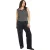 Brave Soul Dames/Dames Denim Mid Rise Straight Leg Jeans (Gewassen Zwart)