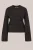 WE Fashion – Dames trui met glittergaren – Regular fit – Zwart –