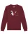 Watapparel Sweatshirt ‘ Superastronaut ‘  gemengde kleuren / bourgogne