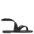 MANGO TEEN leren sandalen zwart met studs