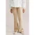 WE Fashion fluwelen flared flared broek zand
