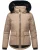 MARIKOO Winterjas  beige / zwart