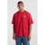 America Today relaxed fit T-shirt met backprint – red port
