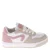 Hip leren sneakers wit/roze