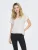 Only Onlfree Life S/s V-neck Lace Top Jrs 15369294 T-shirt Korte Mouw Cloud Dancer Skye Lace