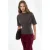 Geribbelde Crewneck Korte Mouwen Blouse