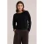 WE Fashion gebreide trui met pailletten – zwart